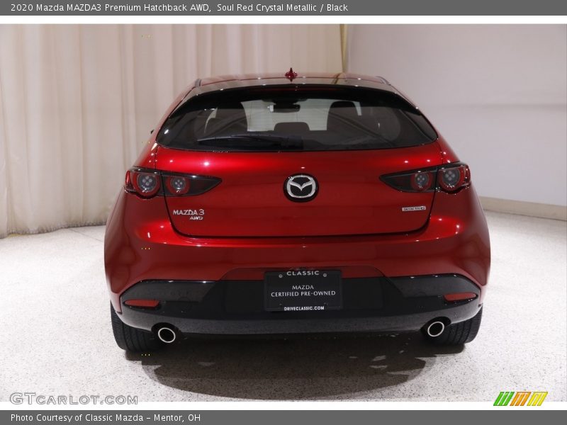 Soul Red Crystal Metallic / Black 2020 Mazda MAZDA3 Premium Hatchback AWD