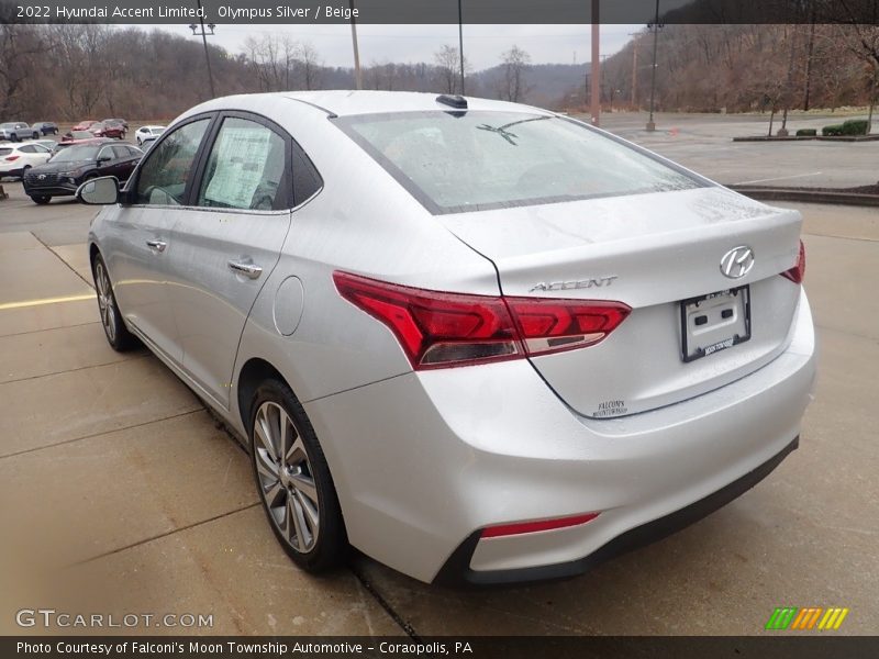 Olympus Silver / Beige 2022 Hyundai Accent Limited