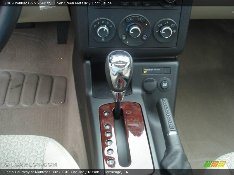Silver Green Metallic / Light Taupe 2009 Pontiac G6 V6 Sedan