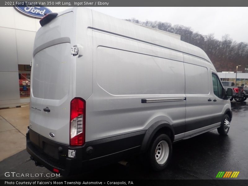 Ingot Silver / Ebony 2021 Ford Transit Van 350 HR Long