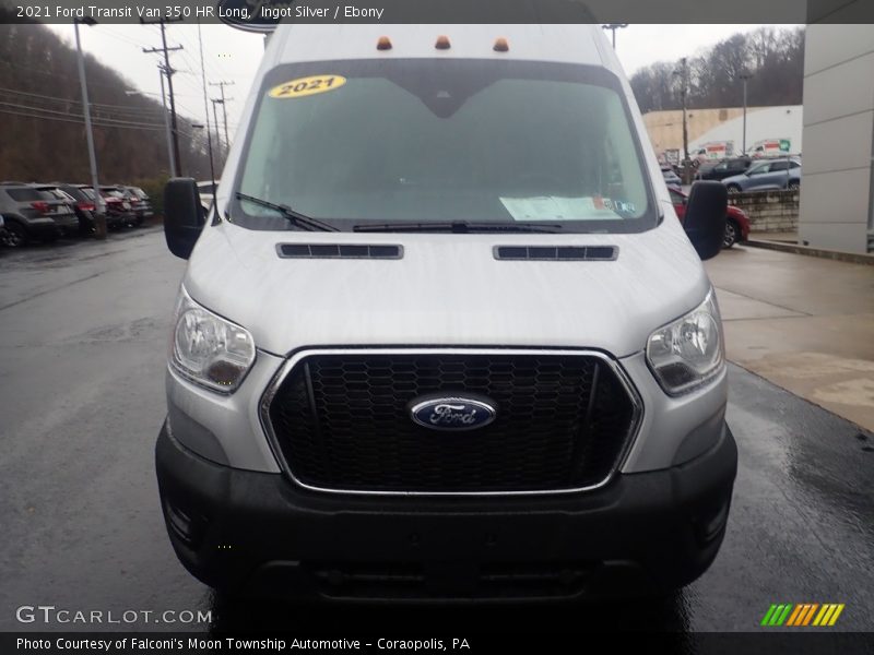 Ingot Silver / Ebony 2021 Ford Transit Van 350 HR Long