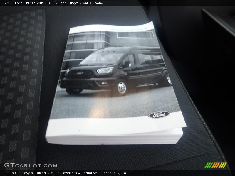 Ingot Silver / Ebony 2021 Ford Transit Van 350 HR Long