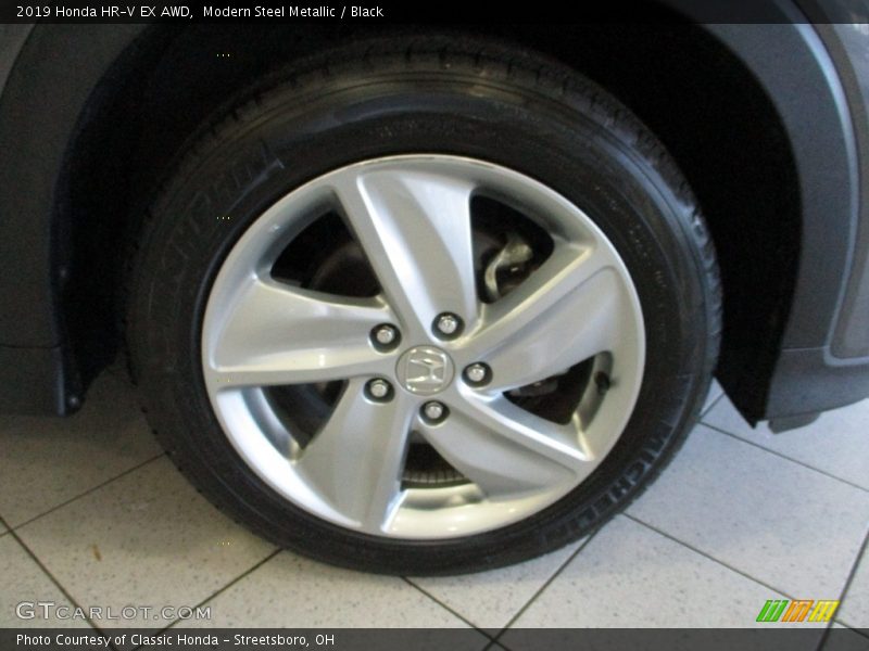 Modern Steel Metallic / Black 2019 Honda HR-V EX AWD