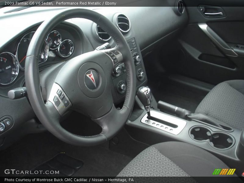 Performance Red Metallic / Ebony 2009 Pontiac G6 V6 Sedan
