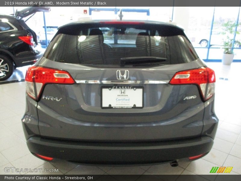 Modern Steel Metallic / Black 2019 Honda HR-V EX AWD