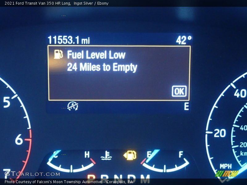 Ingot Silver / Ebony 2021 Ford Transit Van 350 HR Long