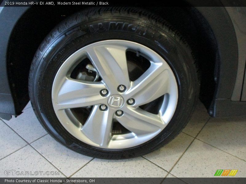 Modern Steel Metallic / Black 2019 Honda HR-V EX AWD