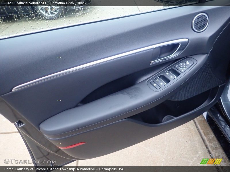 Portofino Gray / Black 2023 Hyundai Sonata SEL