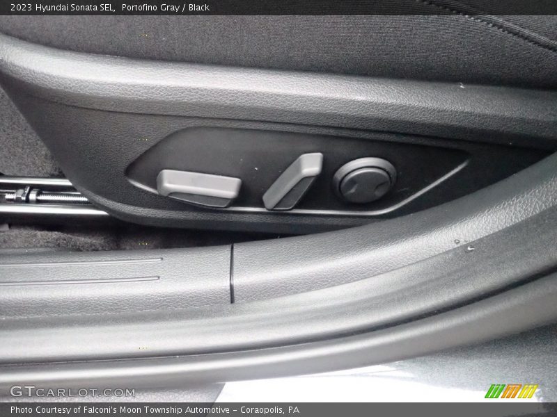 Portofino Gray / Black 2023 Hyundai Sonata SEL