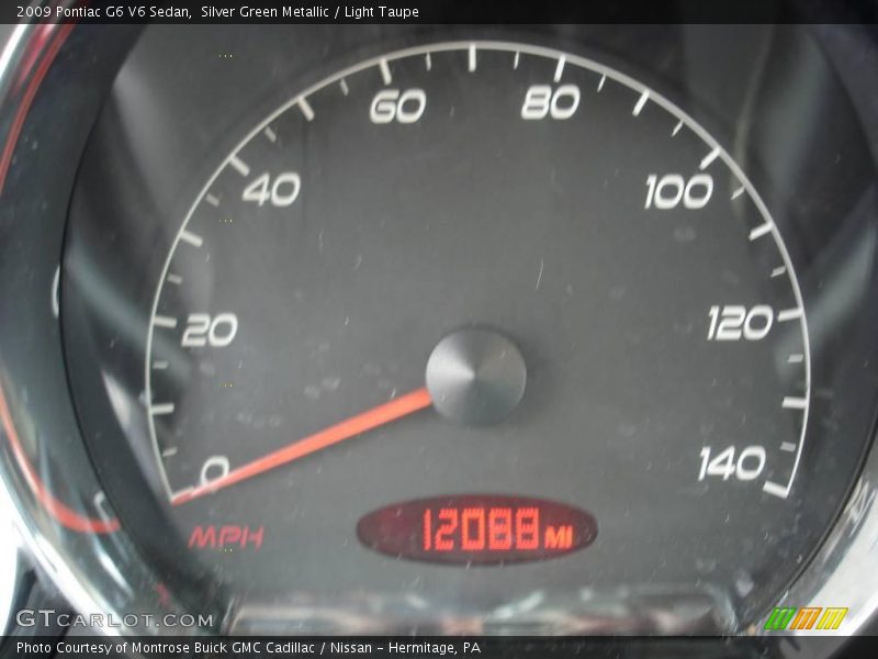 Silver Green Metallic / Light Taupe 2009 Pontiac G6 V6 Sedan