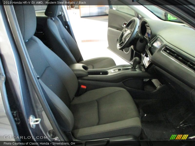 Modern Steel Metallic / Black 2019 Honda HR-V EX AWD
