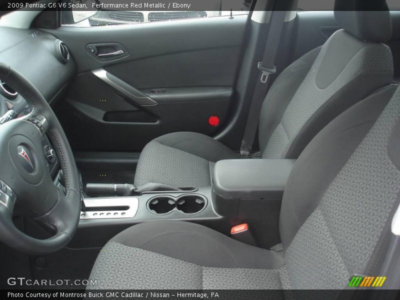 Performance Red Metallic / Ebony 2009 Pontiac G6 V6 Sedan