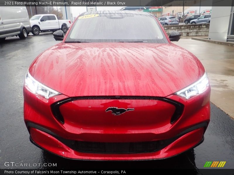 Rapid Red Metallic / Black Onyx 2021 Ford Mustang Mach-E Premium