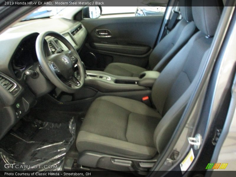 Modern Steel Metallic / Black 2019 Honda HR-V EX AWD