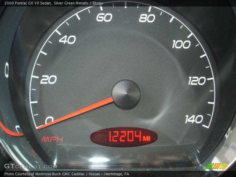 Silver Green Metallic / Ebony 2009 Pontiac G6 V6 Sedan