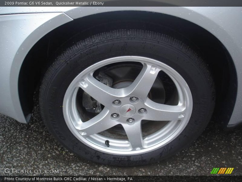 Quicksilver Metallic / Ebony 2009 Pontiac G6 V6 Sedan