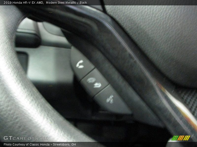 Modern Steel Metallic / Black 2019 Honda HR-V EX AWD