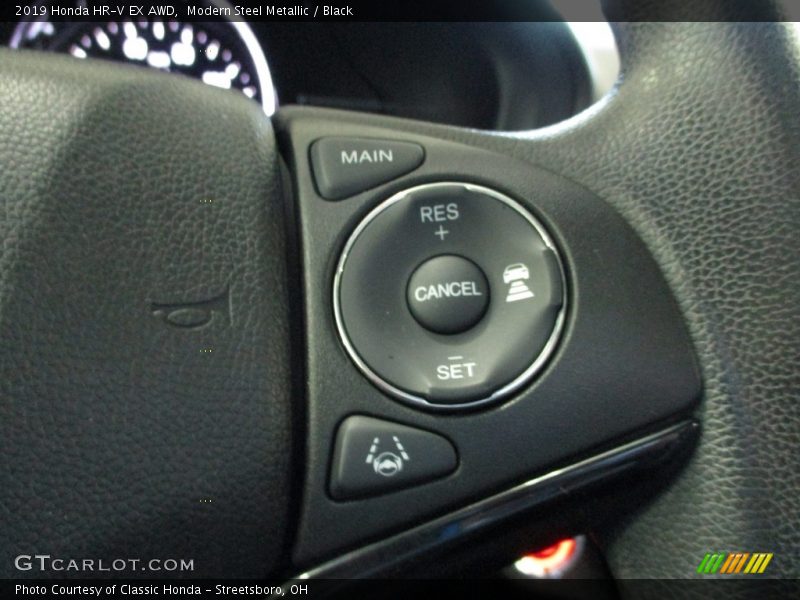Modern Steel Metallic / Black 2019 Honda HR-V EX AWD