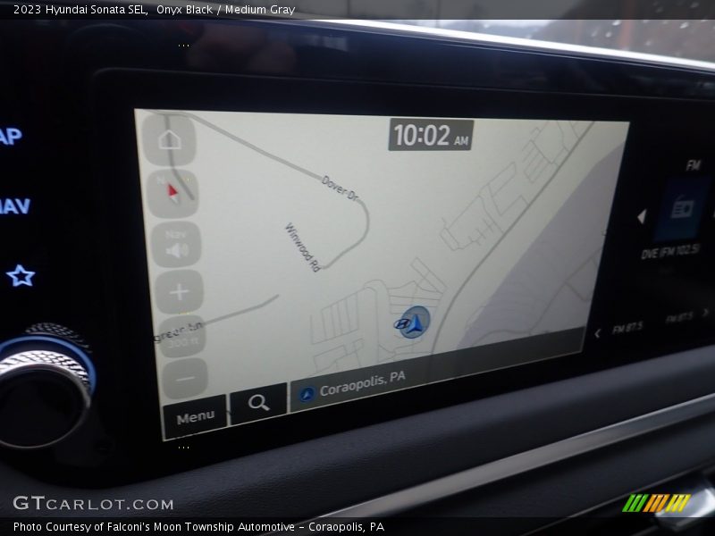 Navigation of 2023 Sonata SEL