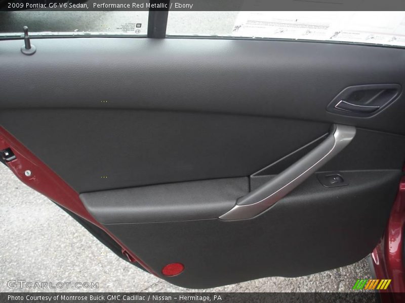 Performance Red Metallic / Ebony 2009 Pontiac G6 V6 Sedan