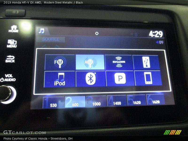 Modern Steel Metallic / Black 2019 Honda HR-V EX AWD