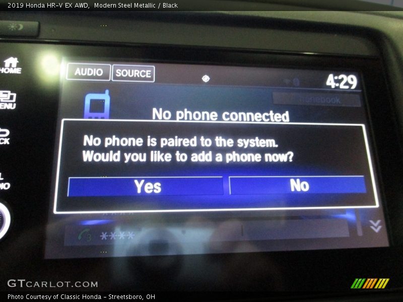 Modern Steel Metallic / Black 2019 Honda HR-V EX AWD
