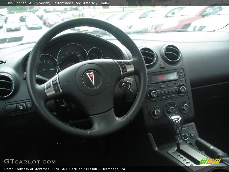 Performance Red Metallic / Ebony 2009 Pontiac G6 V6 Sedan