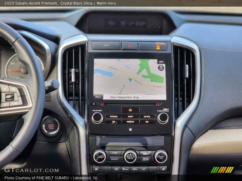Navigation of 2020 Ascent Premium