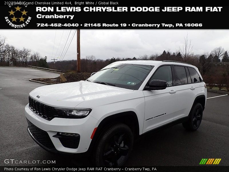 Bright White / Global Black 2023 Jeep Grand Cherokee Limited 4x4