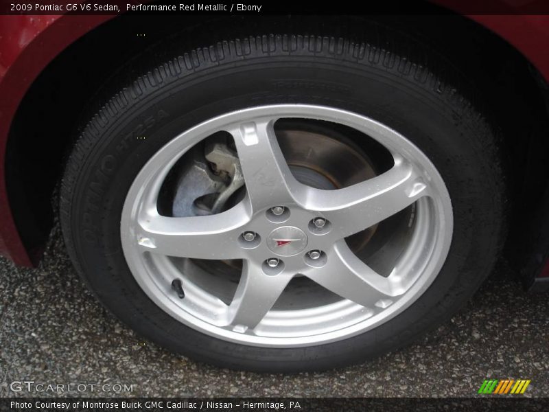 Performance Red Metallic / Ebony 2009 Pontiac G6 V6 Sedan