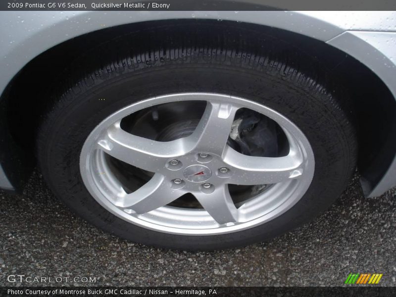 Quicksilver Metallic / Ebony 2009 Pontiac G6 V6 Sedan