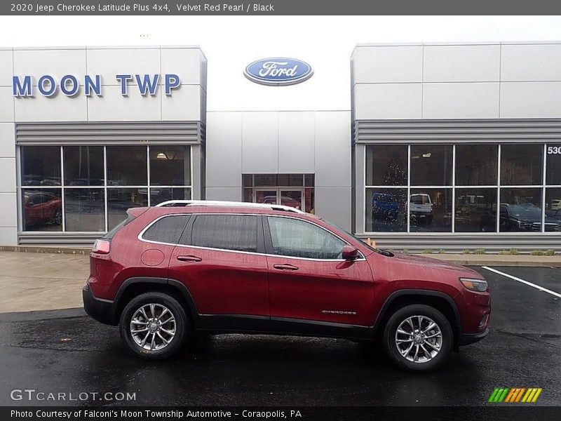 Velvet Red Pearl / Black 2020 Jeep Cherokee Latitude Plus 4x4