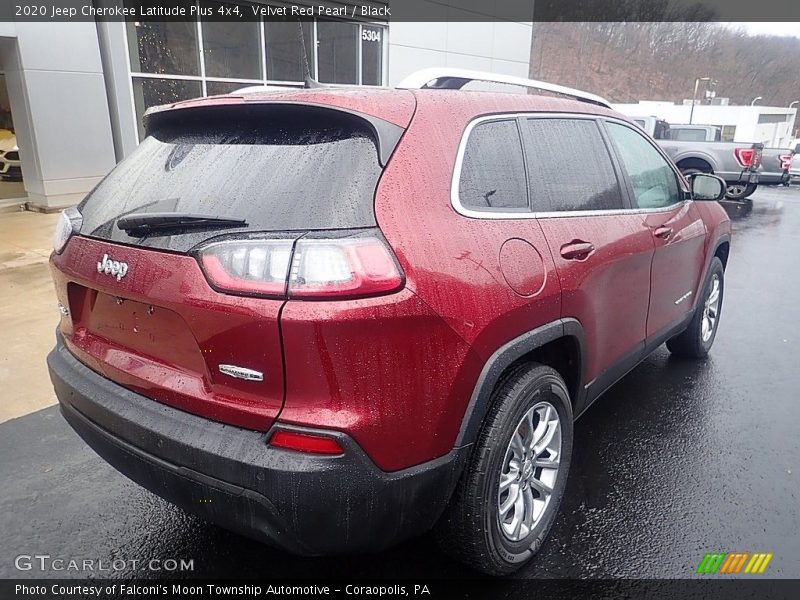 Velvet Red Pearl / Black 2020 Jeep Cherokee Latitude Plus 4x4