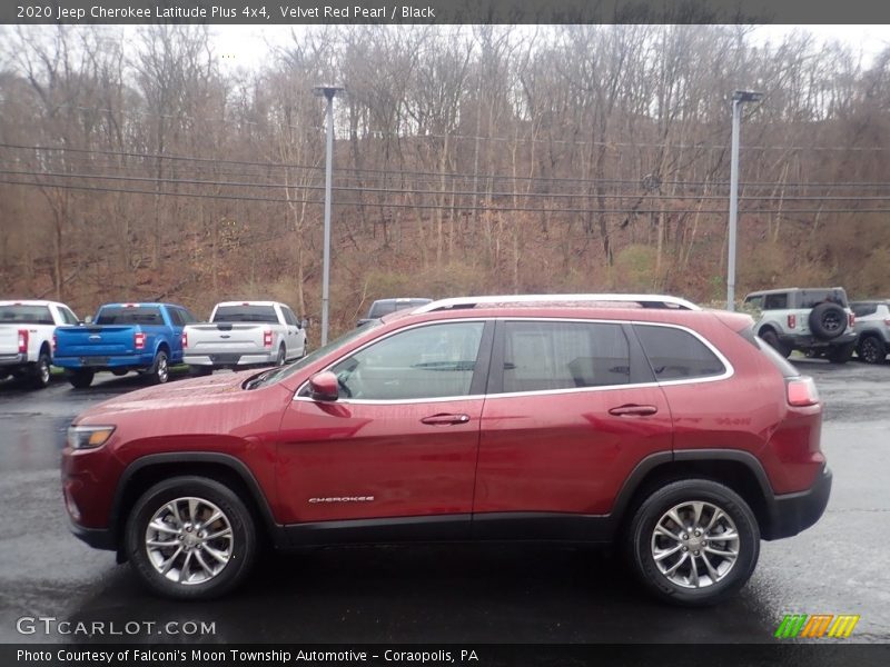 Velvet Red Pearl / Black 2020 Jeep Cherokee Latitude Plus 4x4