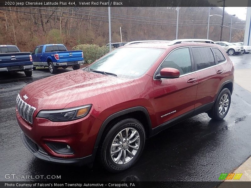 Velvet Red Pearl / Black 2020 Jeep Cherokee Latitude Plus 4x4
