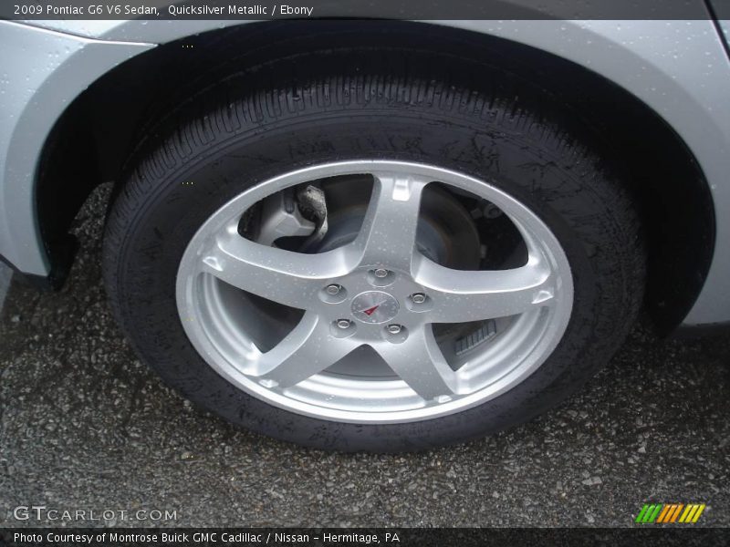 Quicksilver Metallic / Ebony 2009 Pontiac G6 V6 Sedan