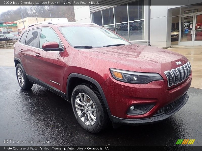 Velvet Red Pearl / Black 2020 Jeep Cherokee Latitude Plus 4x4