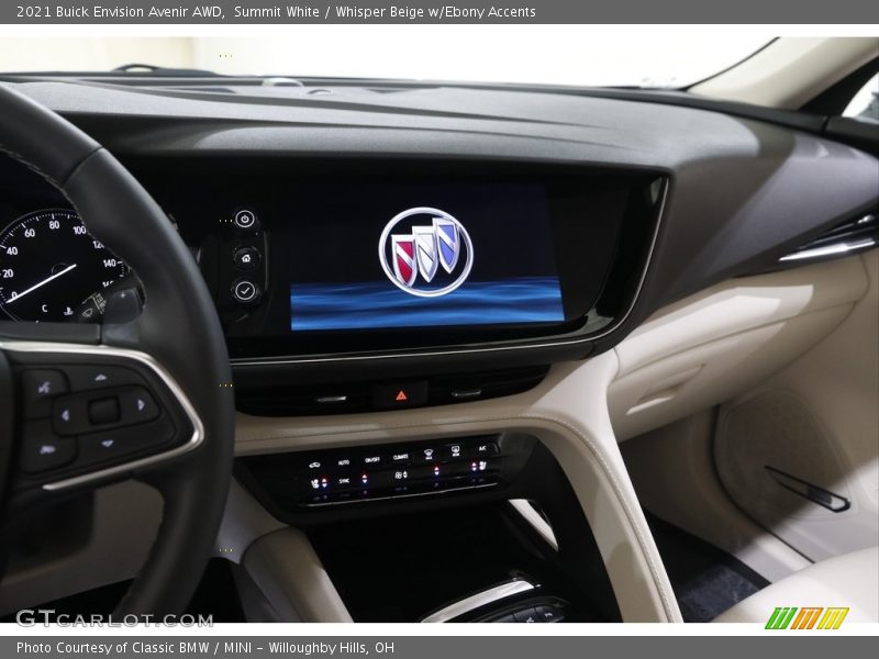 Controls of 2021 Envision Avenir AWD