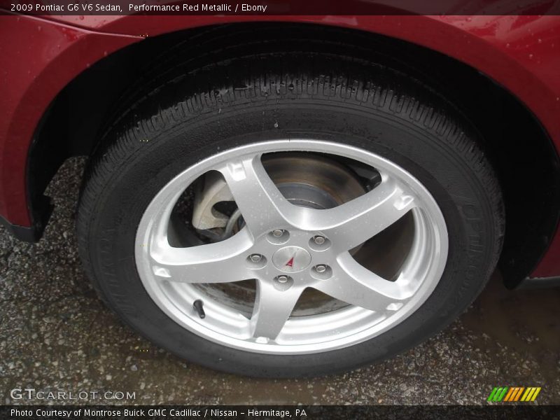 Performance Red Metallic / Ebony 2009 Pontiac G6 V6 Sedan
