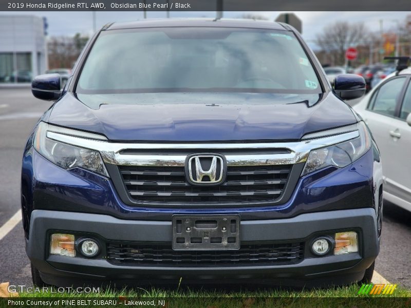Obsidian Blue Pearl / Black 2019 Honda Ridgeline RTL AWD