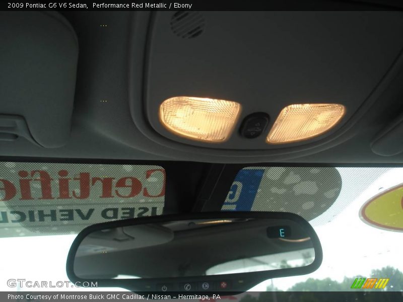 Performance Red Metallic / Ebony 2009 Pontiac G6 V6 Sedan