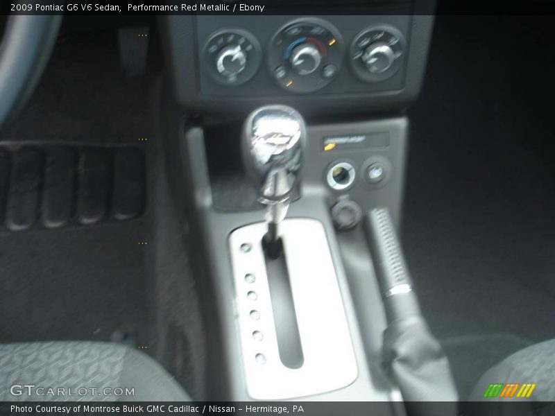 Performance Red Metallic / Ebony 2009 Pontiac G6 V6 Sedan