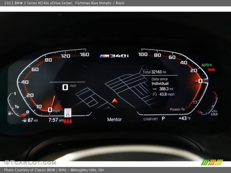  2021 3 Series M340i xDrive Sedan M340i xDrive Sedan Gauges