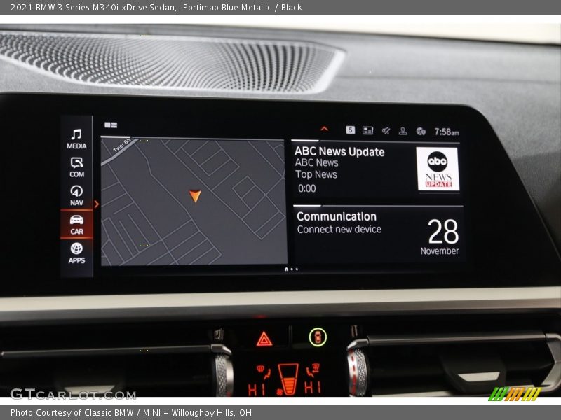 Navigation of 2021 3 Series M340i xDrive Sedan