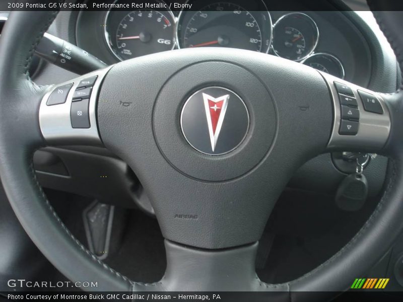 Performance Red Metallic / Ebony 2009 Pontiac G6 V6 Sedan