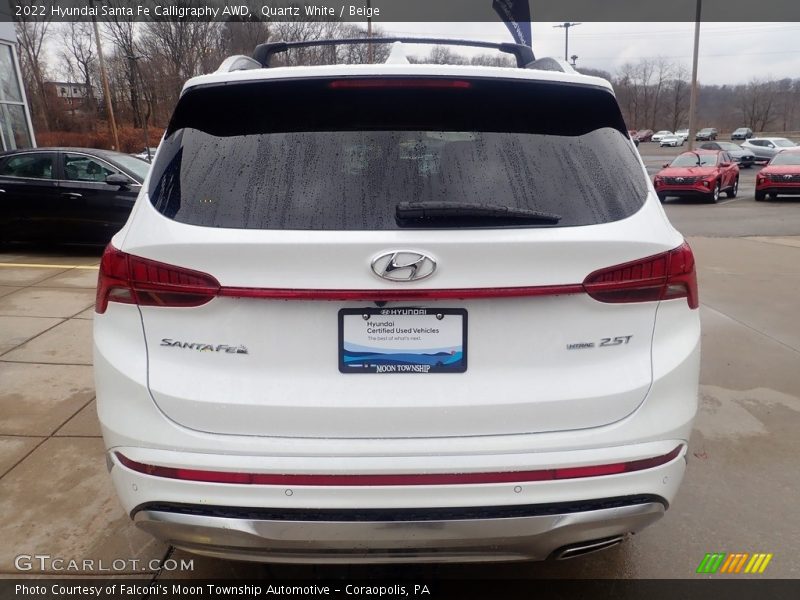 Quartz White / Beige 2022 Hyundai Santa Fe Calligraphy AWD