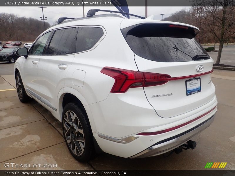 Quartz White / Beige 2022 Hyundai Santa Fe Calligraphy AWD