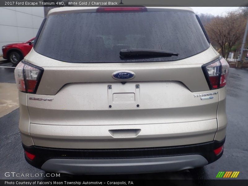 White Gold / Charcoal Black 2017 Ford Escape Titanium 4WD