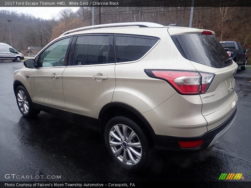 White Gold / Charcoal Black 2017 Ford Escape Titanium 4WD