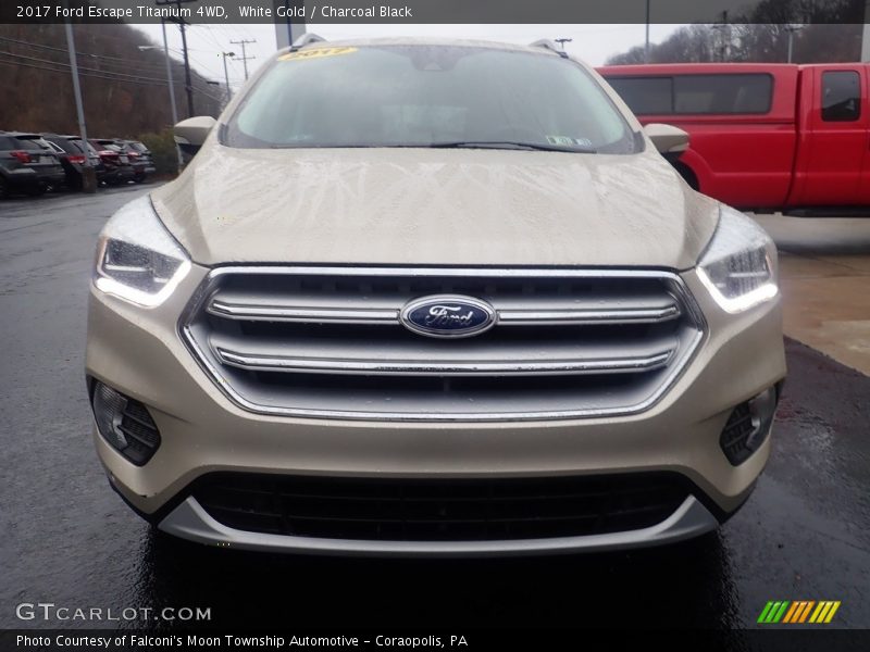 White Gold / Charcoal Black 2017 Ford Escape Titanium 4WD